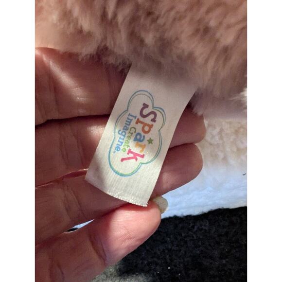 Bunny Rabbit Pink Plush For Baby Rattler Crinkle Ears Feet Spark Create Imagine - Picture 3 of 5